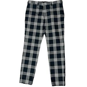 H&M black and white plaid  skinny pants - size 10